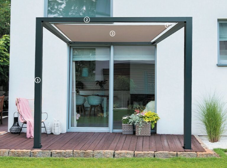 Pergola toile tendue mamamia