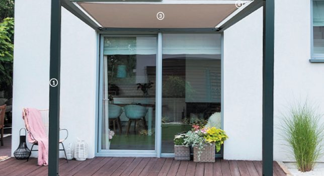 Pergola toile tendue mamamia